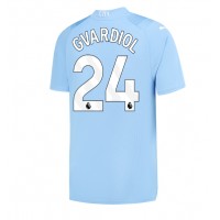 Echipament fotbal Manchester City Josko Gvardiol #24 Tricou Acasa 2023-24 maneca scurta